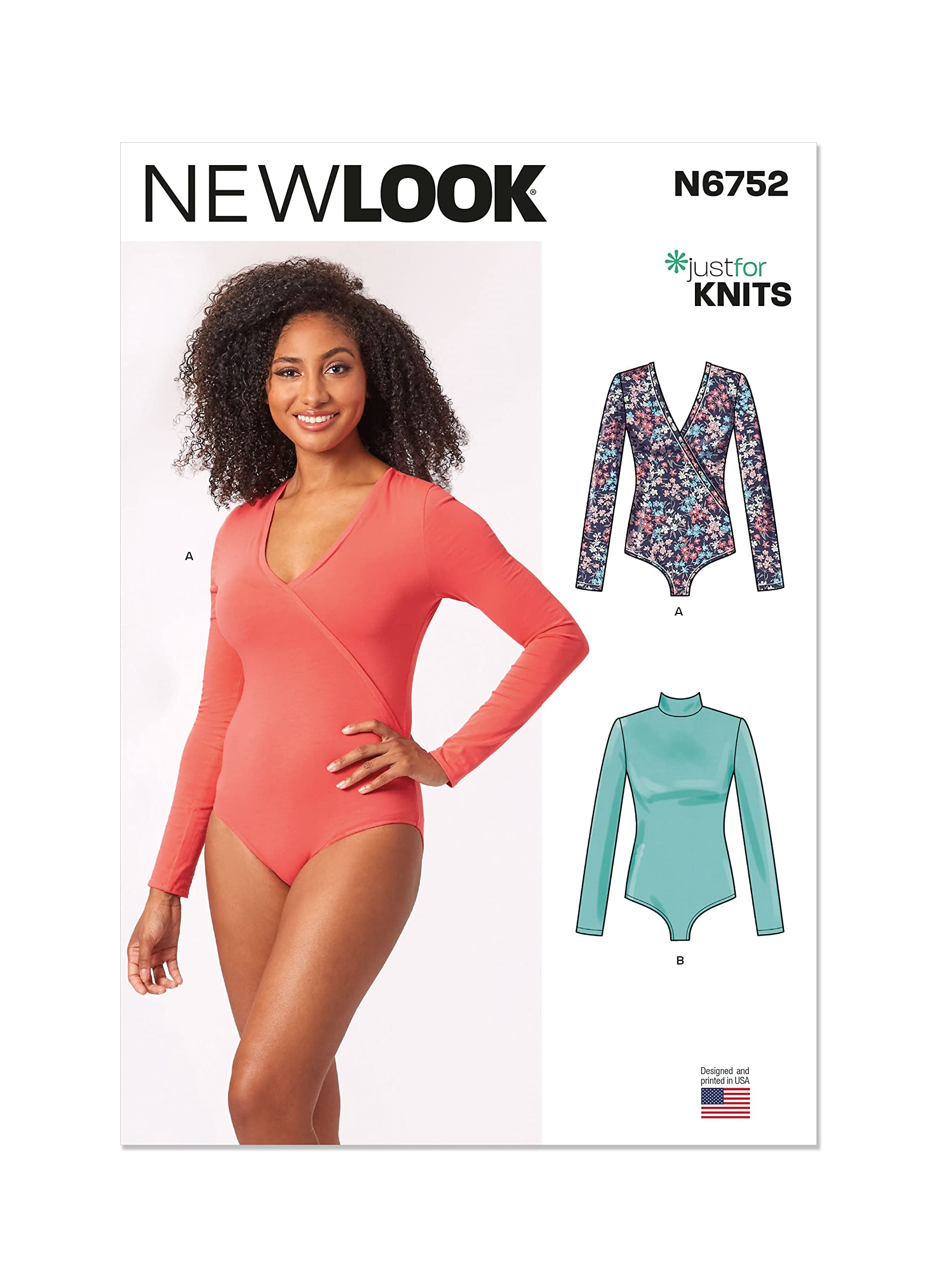 MISBHV DESTRACTED CUT & SEW Mサイズ Amazon.com: New Look Misses' Long Sleeve Knit Bodysuits